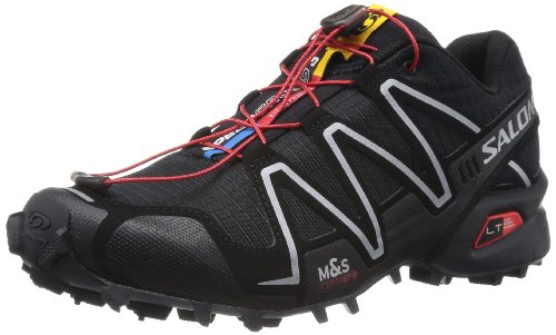 Salomon Men’s Speedcross 3 Trail Running Shoe,Black/Black/Silver Metallic-X,9.5 M US